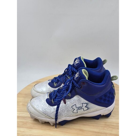 Under Armour Kids' Harper 8 Mid RM 3026597-400 Baseball Cleats Boys' Size 4Y - Picture 2 of 8